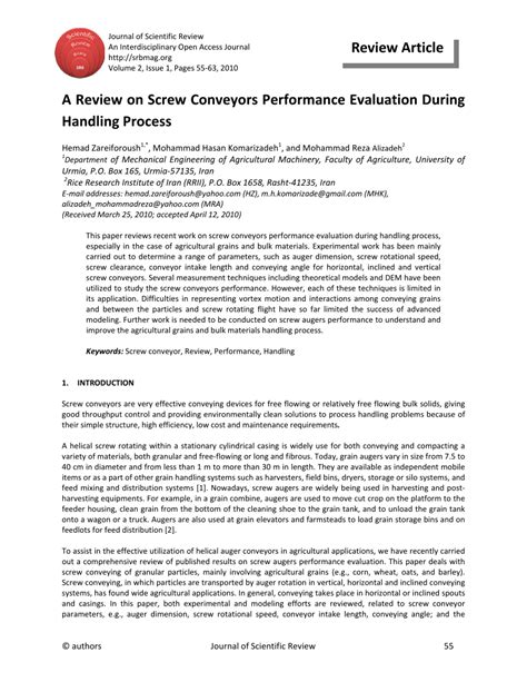 screw conveyor research paper|screw conveyor performance evaluation.